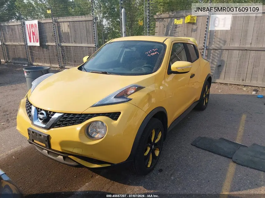 2016 Nissan Juke Sv VIN: JN8AF5MR0GT609109 Lot: 45557207