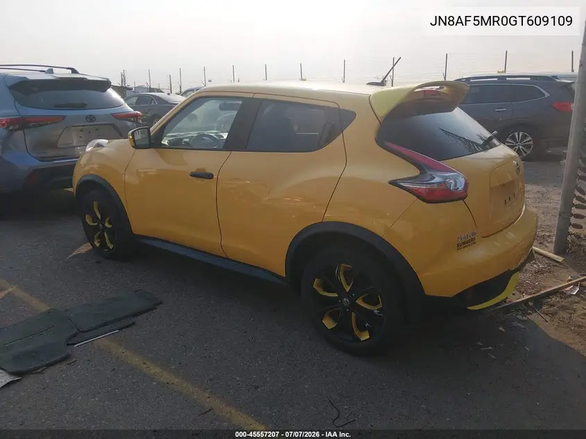 2016 Nissan Juke Sv VIN: JN8AF5MR0GT609109 Lot: 45557207