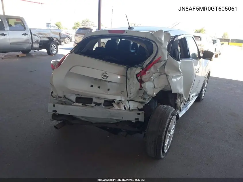 2016 Nissan Juke Sv VIN: JN8AF5MR0GT605061 Lot: 45560811
