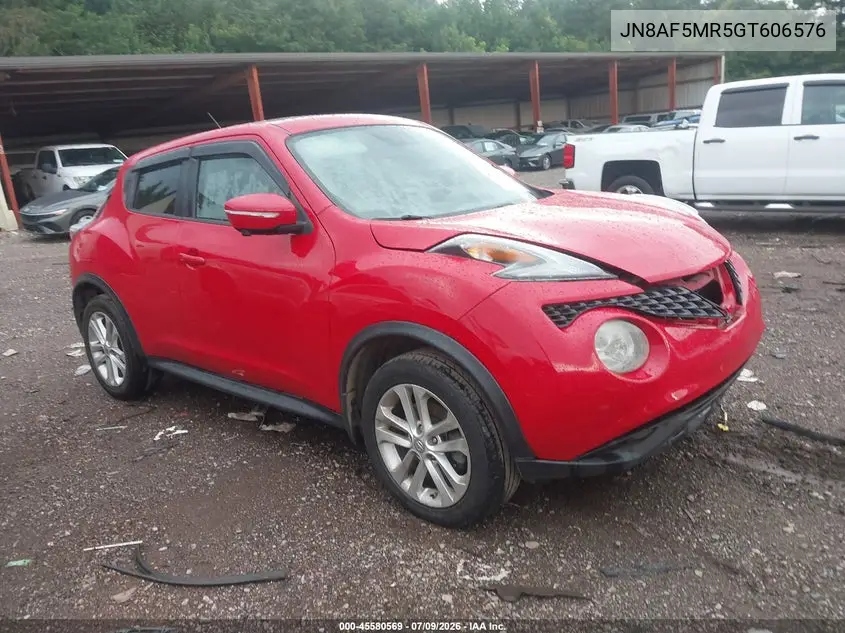 2016 Nissan Juke Sl VIN: JN8AF5MR5GT606576 Lot: 45580569