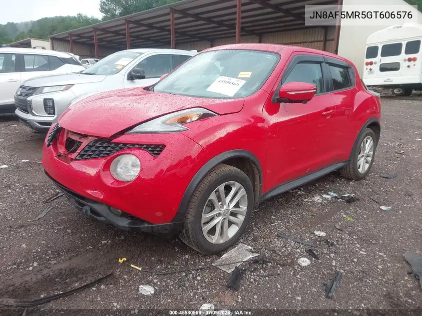 2016 Nissan Juke Sl VIN: JN8AF5MR5GT606576 Lot: 45580569