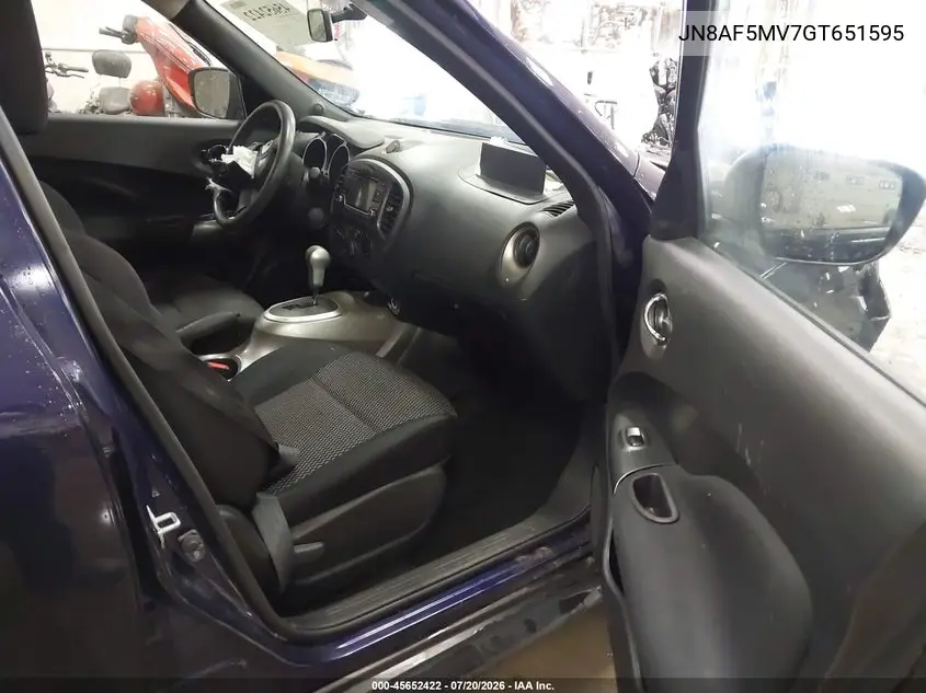 2016 Nissan Juke Nismo/S/Sl/Sv VIN: JN8AF5MV7GT651595 Lot: 45652422