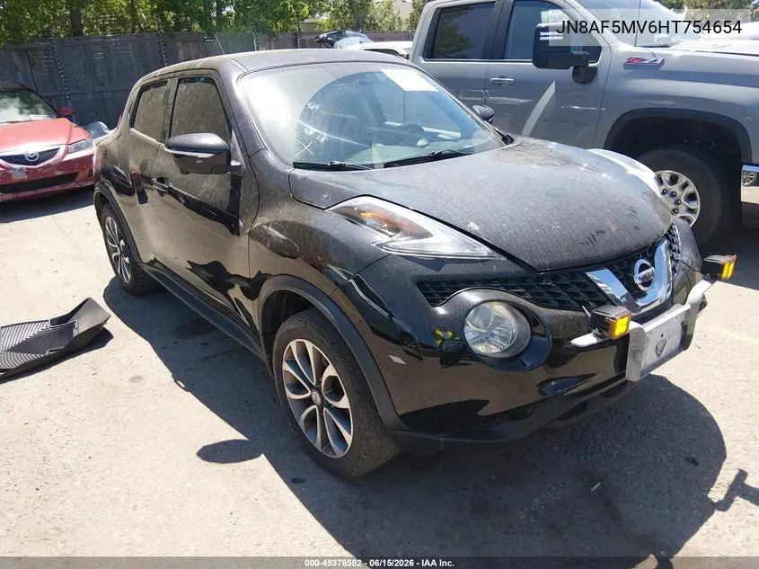 2017 Nissan Juke Sv VIN: JN8AF5MV6HT754654 Lot: 45378582