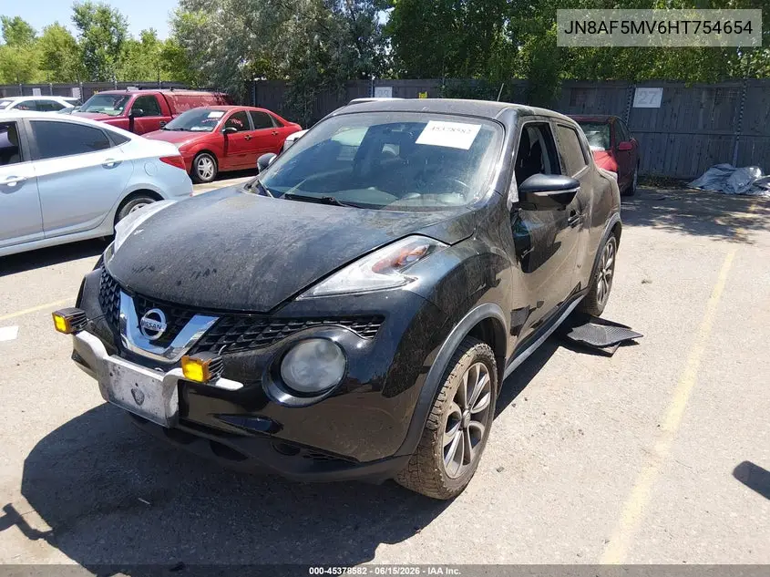 2017 Nissan Juke Sv VIN: JN8AF5MV6HT754654 Lot: 45378582
