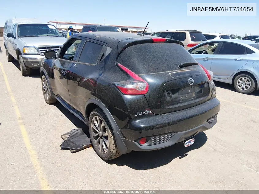 2017 Nissan Juke Sv VIN: JN8AF5MV6HT754654 Lot: 45378582