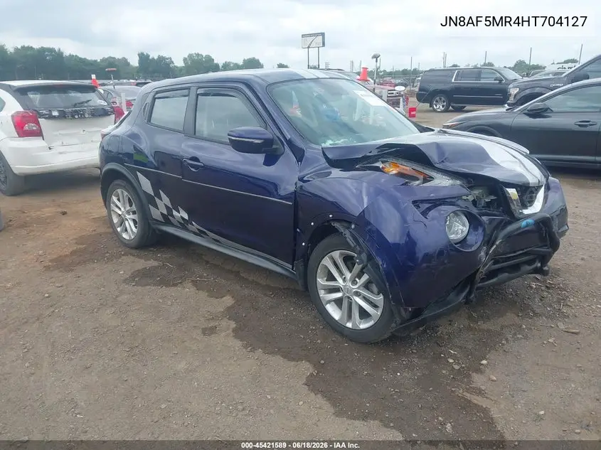 2017 Nissan Juke S VIN: JN8AF5MR4HT704127 Lot: 45421589