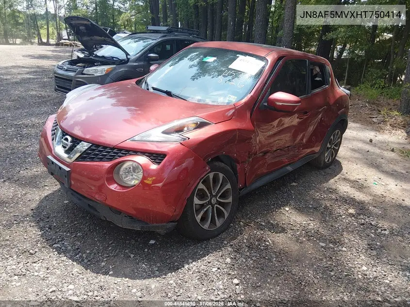 2017 Nissan Juke Sv VIN: JN8AF5MVXHT750414 Lot: 45545690