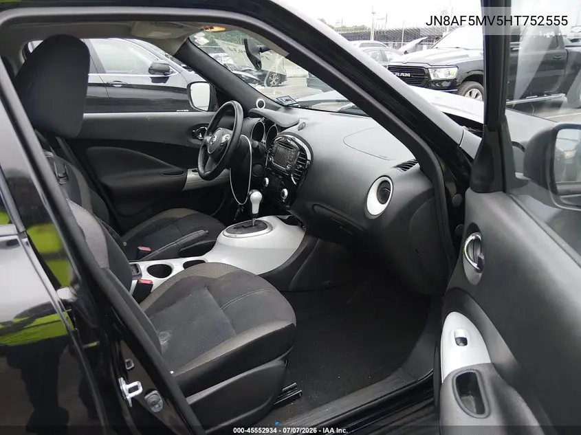 2017 Nissan Juke Sv VIN: JN8AF5MV5HT752555 Lot: 45552934