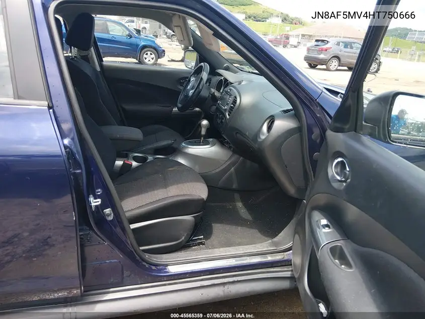 2017 Nissan Juke S VIN: JN8AF5MV4HT750666 Lot: 45565359