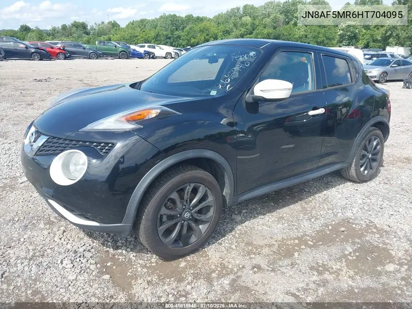 2017 Nissan Juke Sv VIN: JN8AF5MR6HT704095 Lot: 45615946