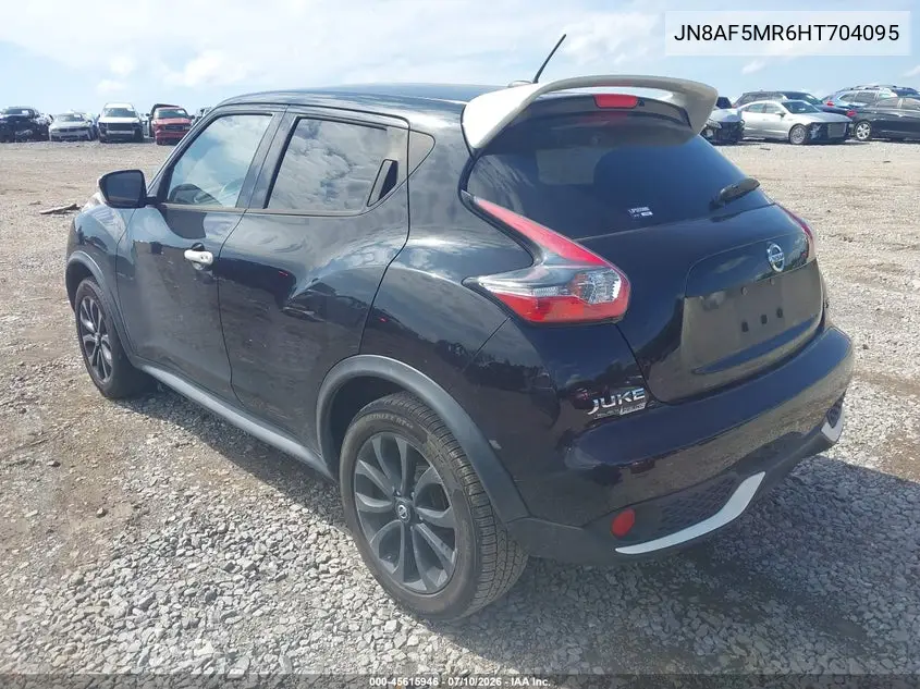 2017 Nissan Juke Sv VIN: JN8AF5MR6HT704095 Lot: 45615946