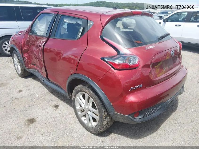 2017 Nissan Juke S VIN: JN8AF5MR6HT704968 Lot: 45632920