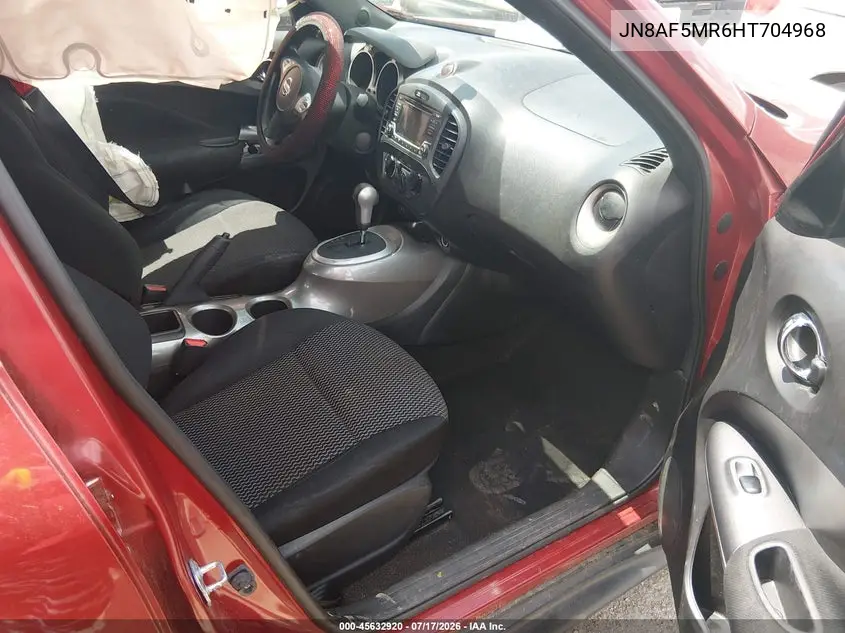 2017 Nissan Juke S VIN: JN8AF5MR6HT704968 Lot: 45632920