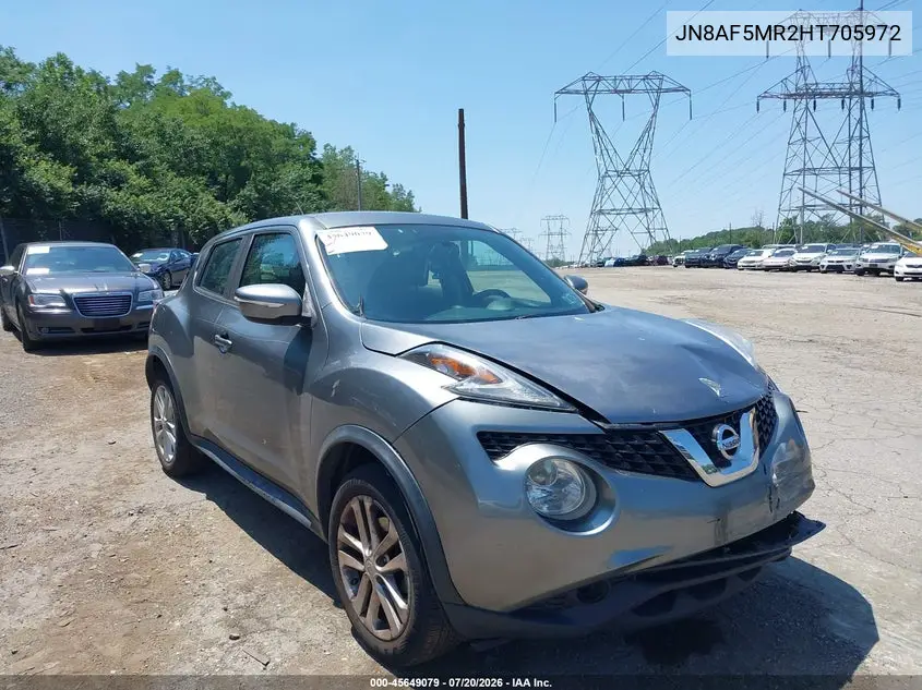 2017 Nissan Juke S VIN: JN8AF5MR2HT705972 Lot: 45649079
