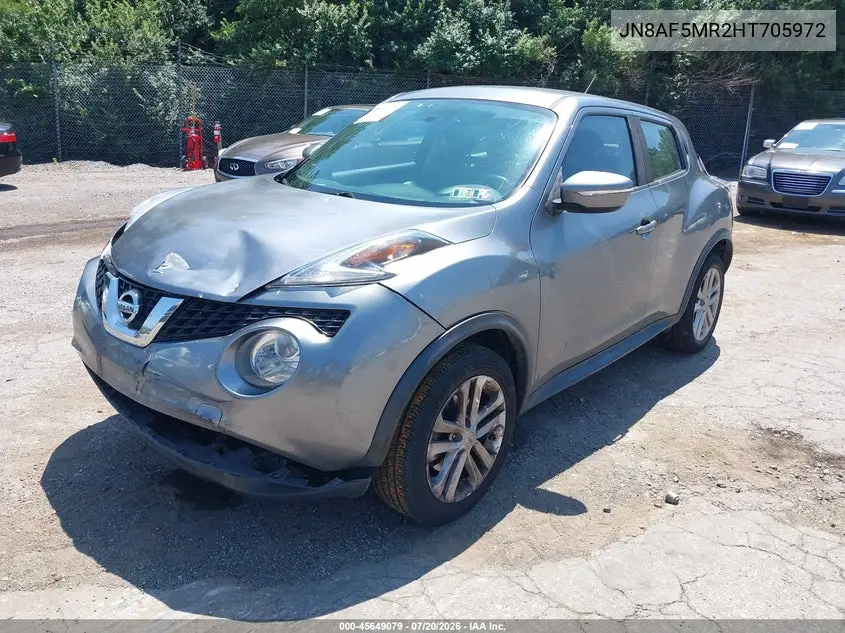 2017 Nissan Juke S VIN: JN8AF5MR2HT705972 Lot: 45649079