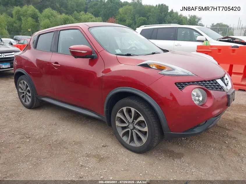 2017 Nissan Juke Sl VIN: JN8AF5MR7HT705420 Lot: 45654951