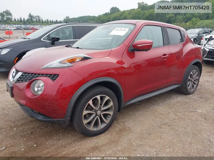 2017 Nissan Juke Sl VIN: JN8AF5MR7HT705420 Lot: 45654951
