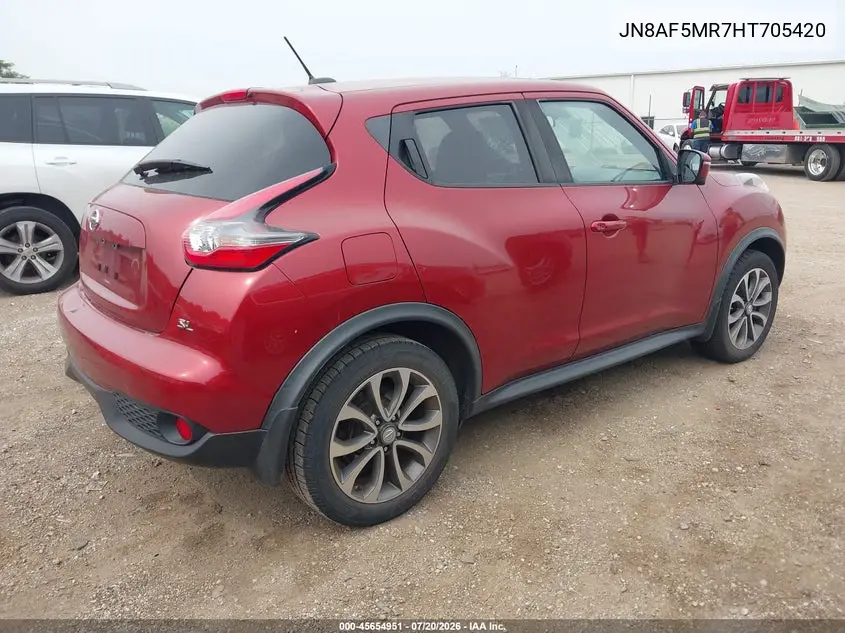 2017 Nissan Juke Sl VIN: JN8AF5MR7HT705420 Lot: 45654951