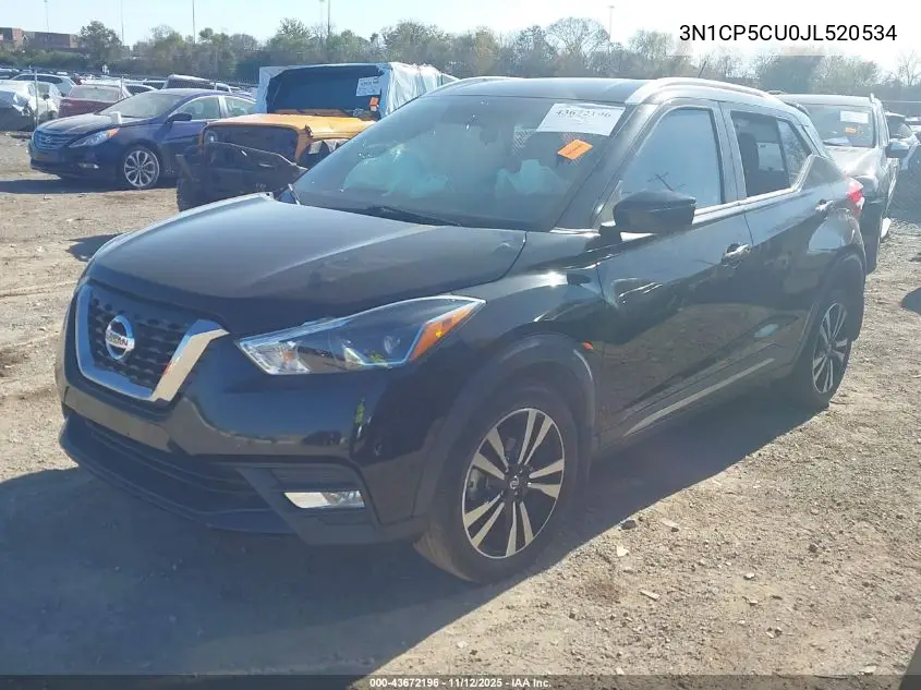 3N1CP5CU0JL520534 2018 Nissan Kicks Sr