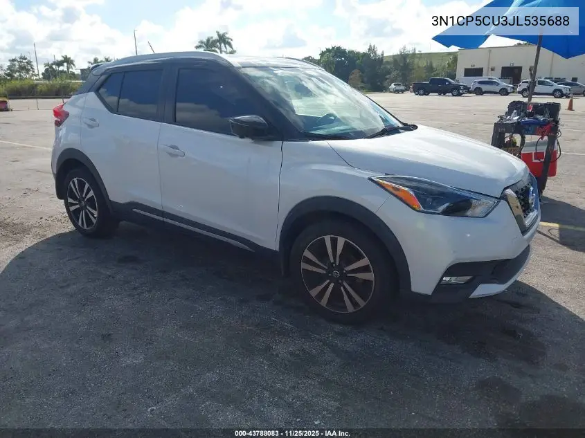 3N1CP5CU3JL535688 2018 Nissan Kicks Sr