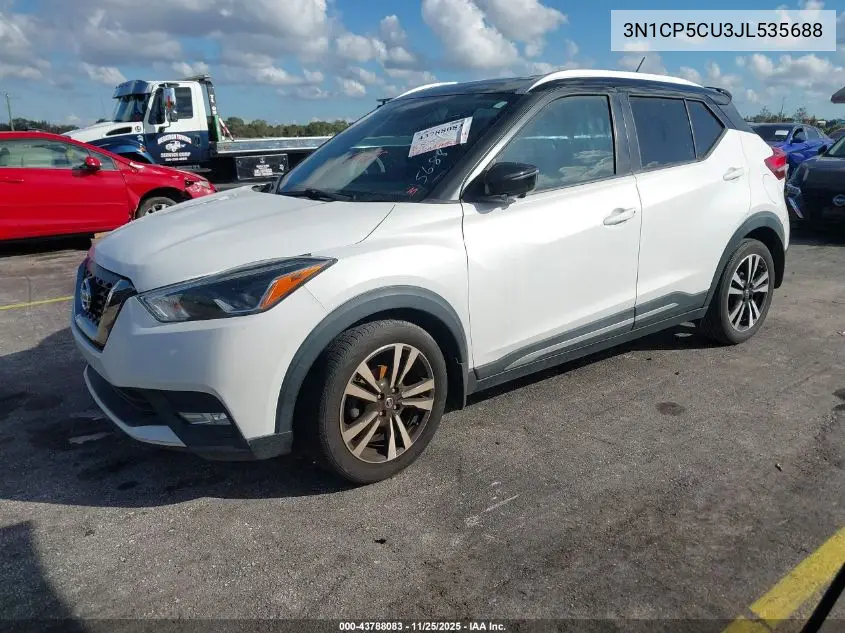 3N1CP5CU3JL535688 2018 Nissan Kicks Sr