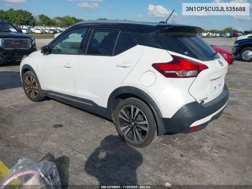 3N1CP5CU3JL535688 2018 Nissan Kicks Sr