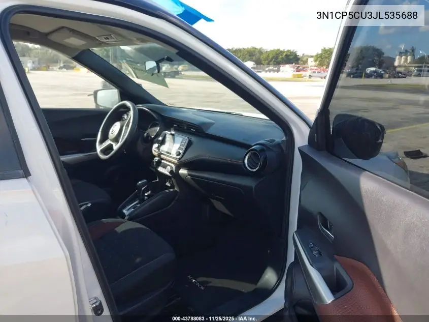 3N1CP5CU3JL535688 2018 Nissan Kicks Sr