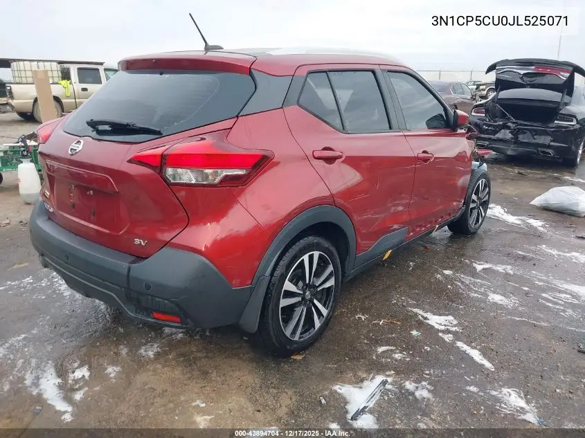 3N1CP5CU0JL525071 2018 Nissan Kicks Sv