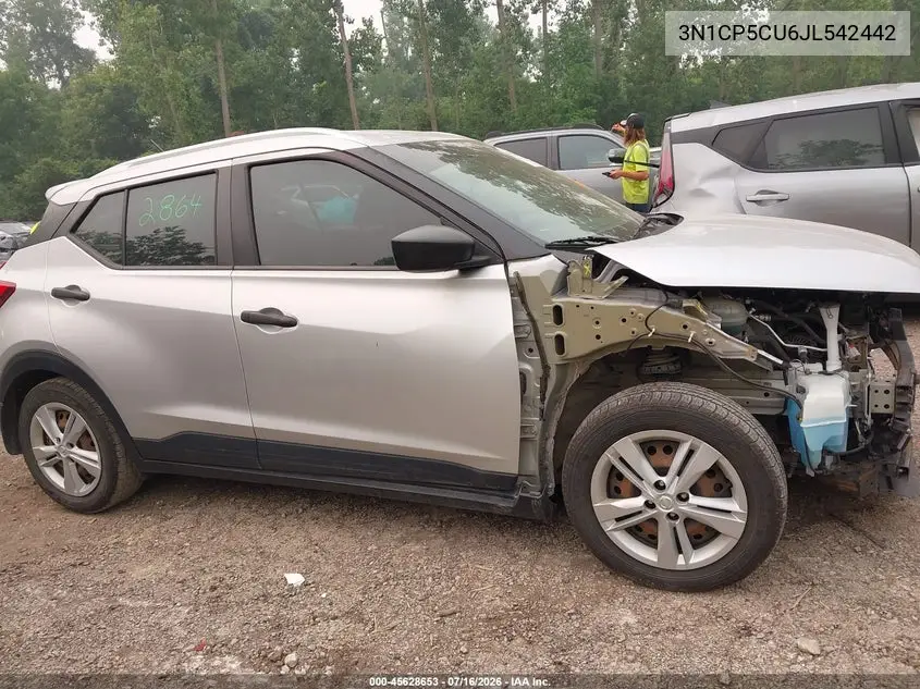 2018 Nissan Kicks S VIN: 3N1CP5CU6JL542442 Lot: 45628653