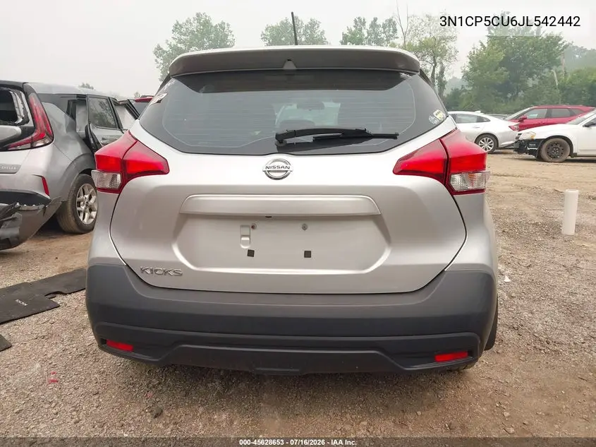 2018 Nissan Kicks S VIN: 3N1CP5CU6JL542442 Lot: 45628653