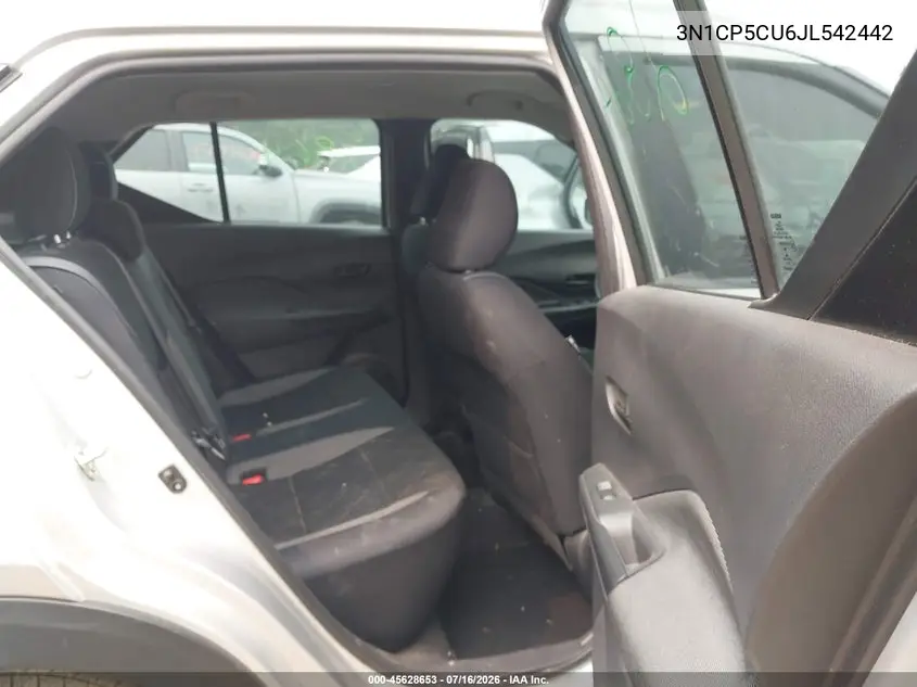 2018 Nissan Kicks S VIN: 3N1CP5CU6JL542442 Lot: 45628653