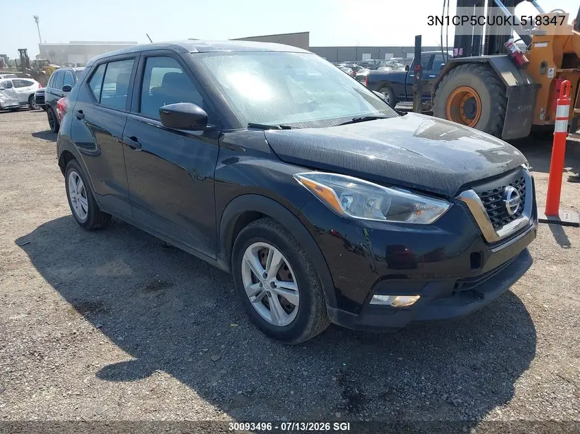 2019 Nissan Kicks VIN: 3N1CP5CU0KL518347 Lot: 30093496