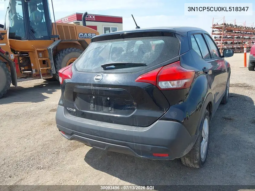 2019 Nissan Kicks VIN: 3N1CP5CU0KL518347 Lot: 30093496