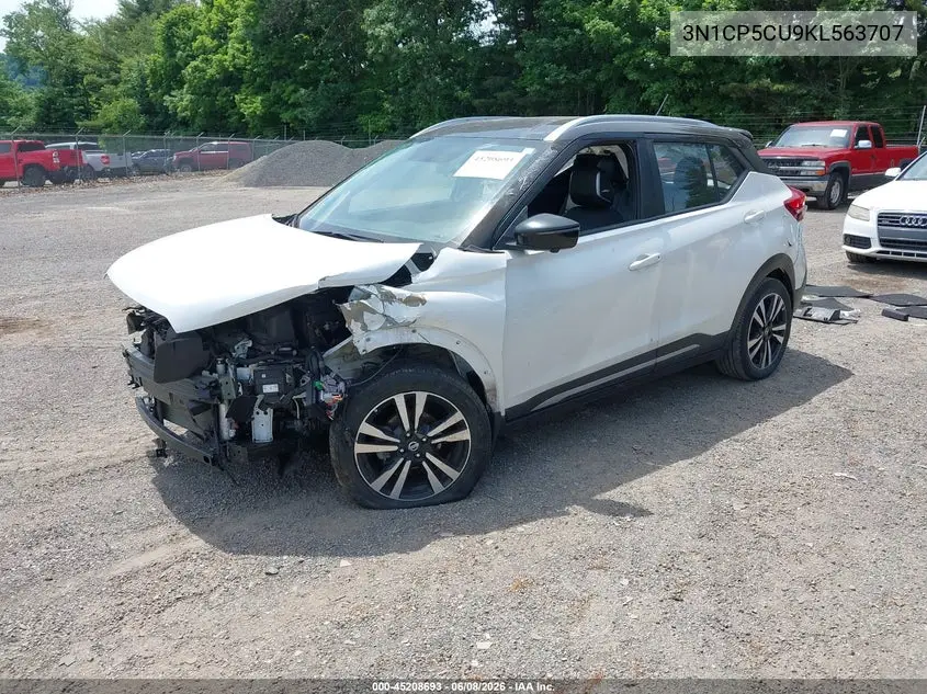 2019 Nissan Kicks Sr VIN: 3N1CP5CU9KL563707 Lot: 45208693