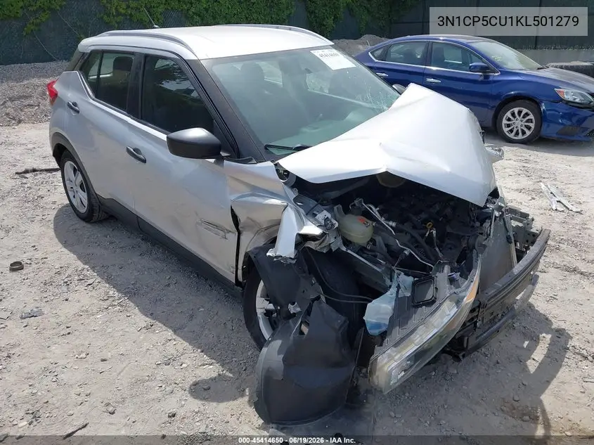 2019 Nissan Kicks S VIN: 3N1CP5CU1KL501279 Lot: 45414650
