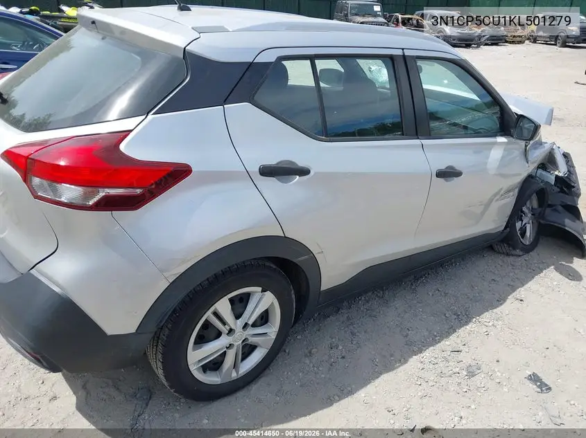 2019 Nissan Kicks S VIN: 3N1CP5CU1KL501279 Lot: 45414650