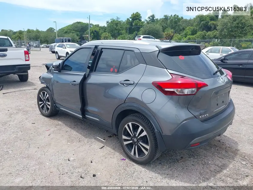 2019 Nissan Kicks Sr VIN: 3N1CP5CU5KL516383 Lot: 45555506