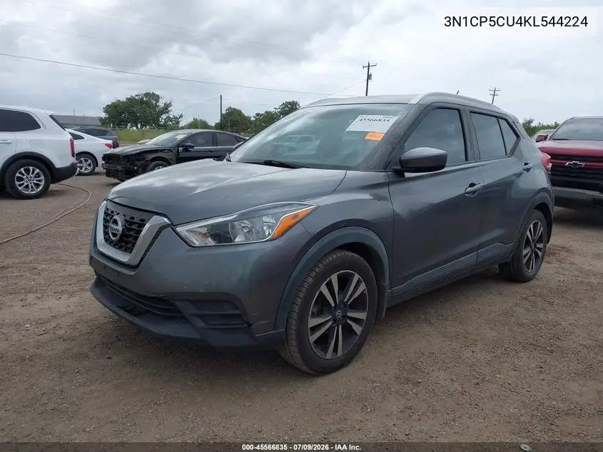 2019 Nissan Kicks Sv VIN: 3N1CP5CU4KL544224 Lot: 45566835