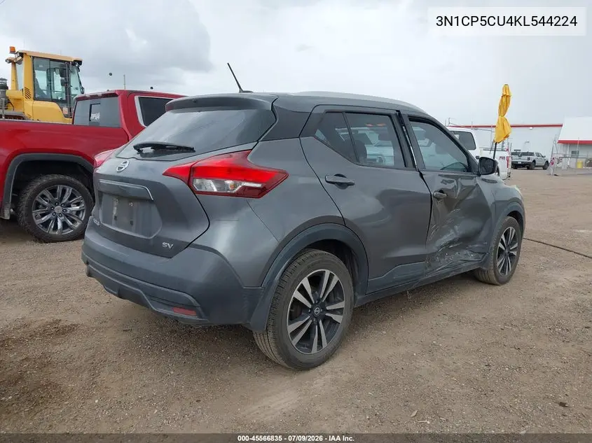 2019 Nissan Kicks Sv VIN: 3N1CP5CU4KL544224 Lot: 45566835