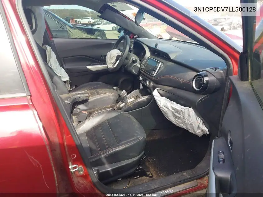 3N1CP5DV7LL500128 2020 Nissan Kicks Sr Xtronic Cvt