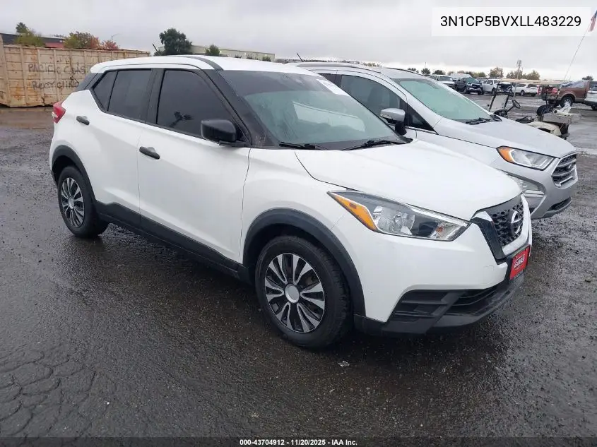3N1CP5BVXLL483229 2020 Nissan Kicks S Xtronic Cvt