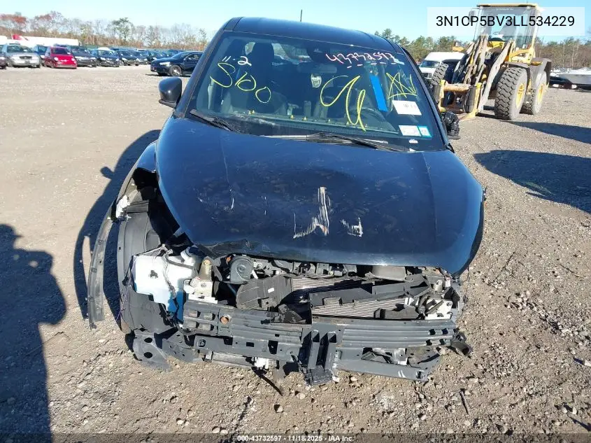 3N1CP5BV3LL534229 2020 Nissan Kicks S Xtronic Cvt