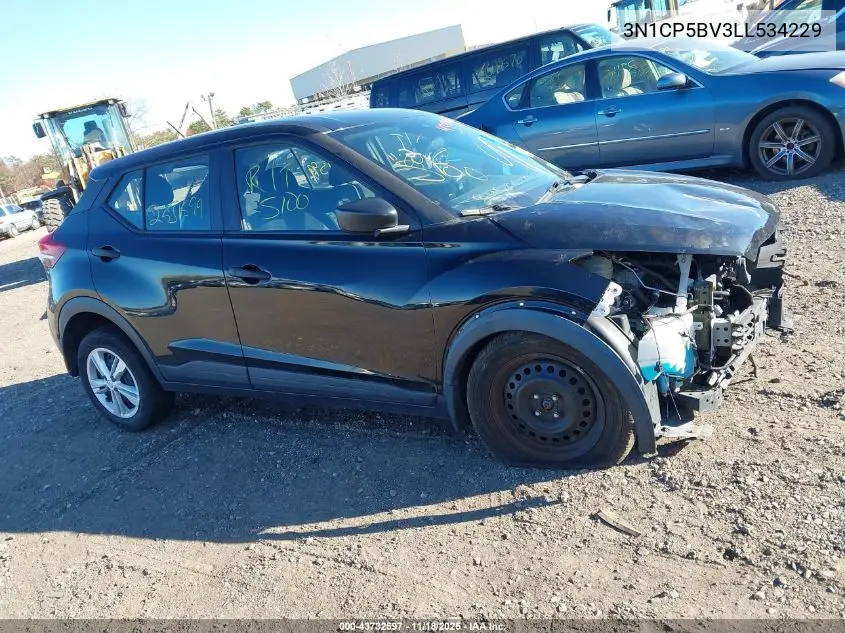 3N1CP5BV3LL534229 2020 Nissan Kicks S Xtronic Cvt
