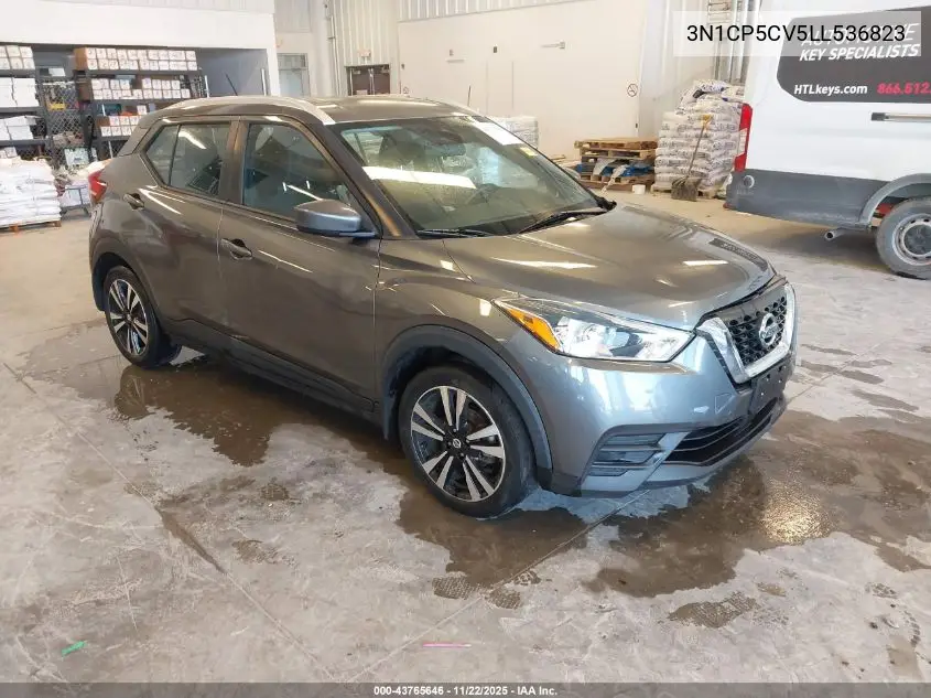 3N1CP5CV5LL536823 2020 Nissan Kicks Sv Xtronic Cvt