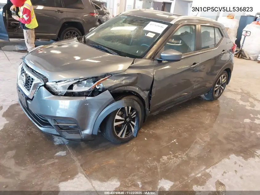 3N1CP5CV5LL536823 2020 Nissan Kicks Sv Xtronic Cvt