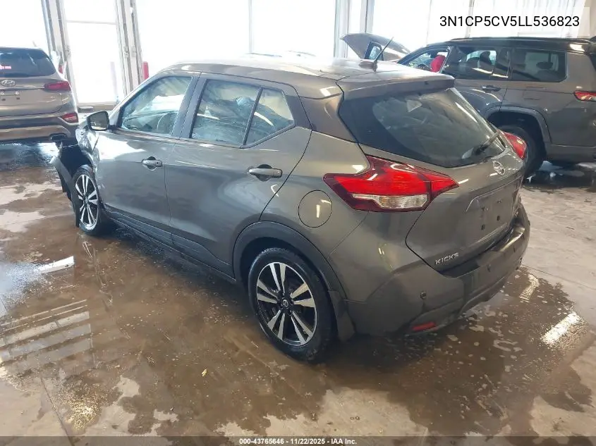3N1CP5CV5LL536823 2020 Nissan Kicks Sv Xtronic Cvt