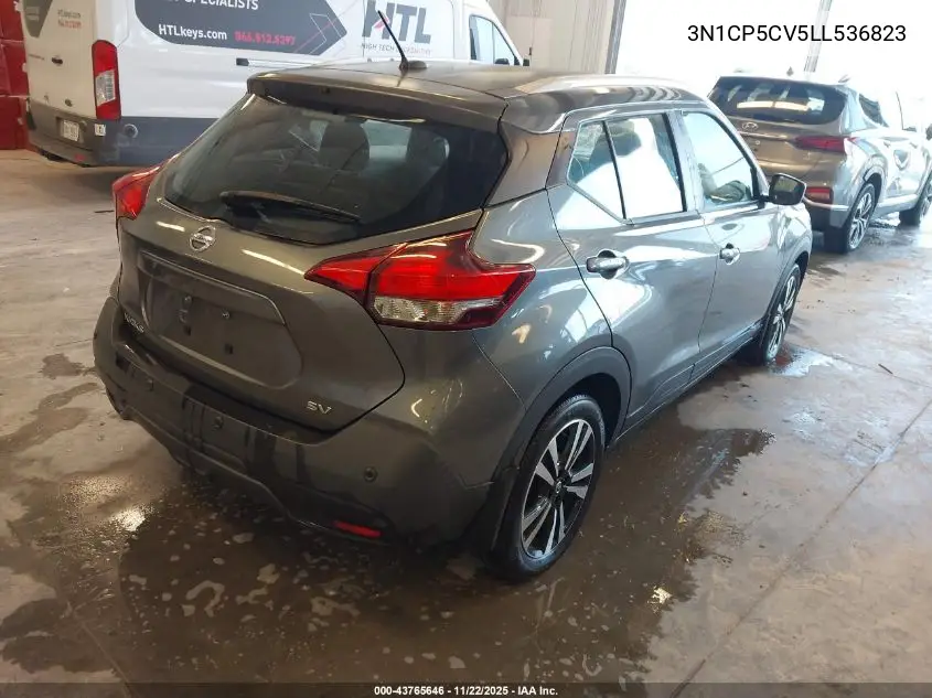 3N1CP5CV5LL536823 2020 Nissan Kicks Sv Xtronic Cvt