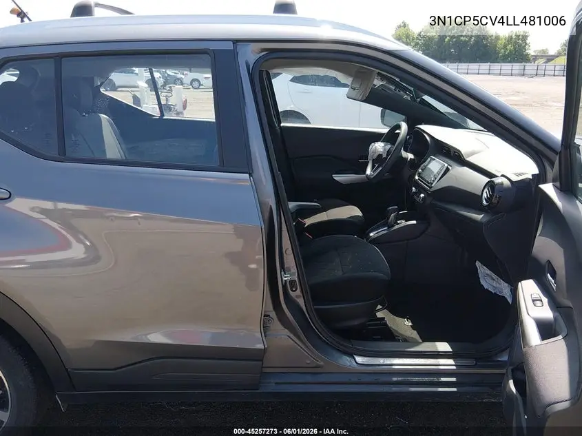 3N1CP5CV4LL481006 2020 Nissan Kicks Sv Xtronic Cvt