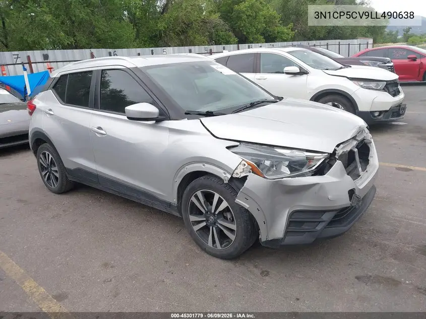 2020 Nissan Kicks Sv Xtronic Cvt VIN: 3N1CP5CV9LL490638 Lot: 45301779