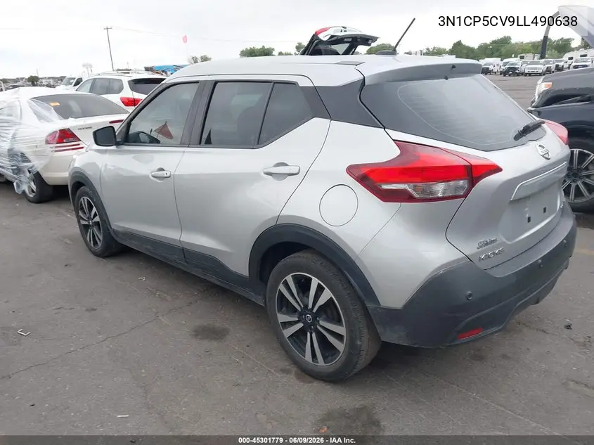 2020 Nissan Kicks Sv Xtronic Cvt VIN: 3N1CP5CV9LL490638 Lot: 45301779